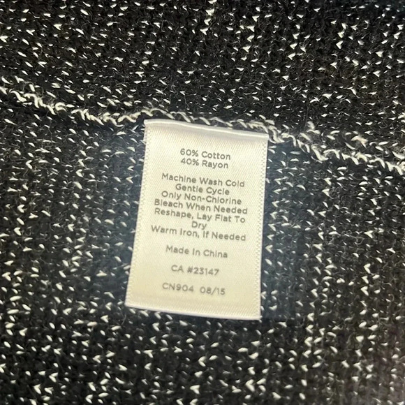 Talbots Tweed Knit Front Double Zip Sweater Dress Size M Office Long Sleeve - Picture 10 of 10